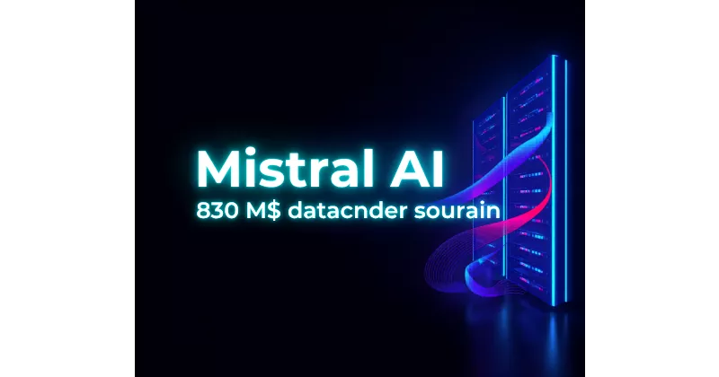 Mistral AI lève 830 millions en dette : l'Europe construit son infrastructure IA souveraine